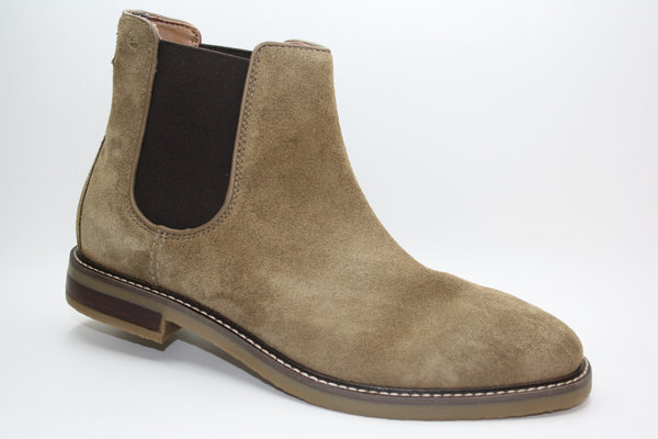 Clarks chelsea boot taupe suede